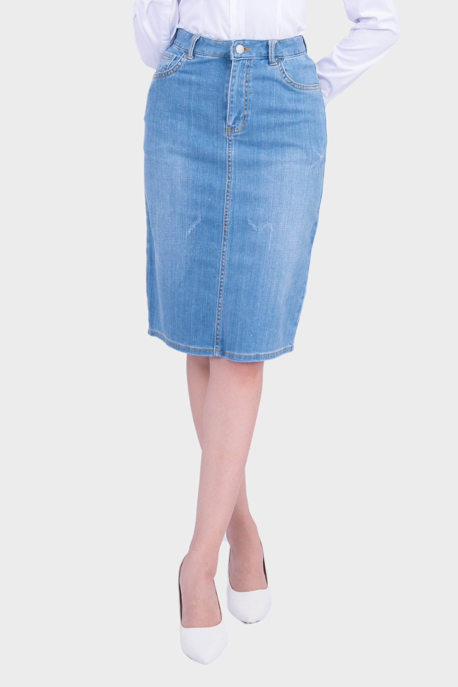 Chân Váy Jean Công Sở Thái Hòa 23CJW-100