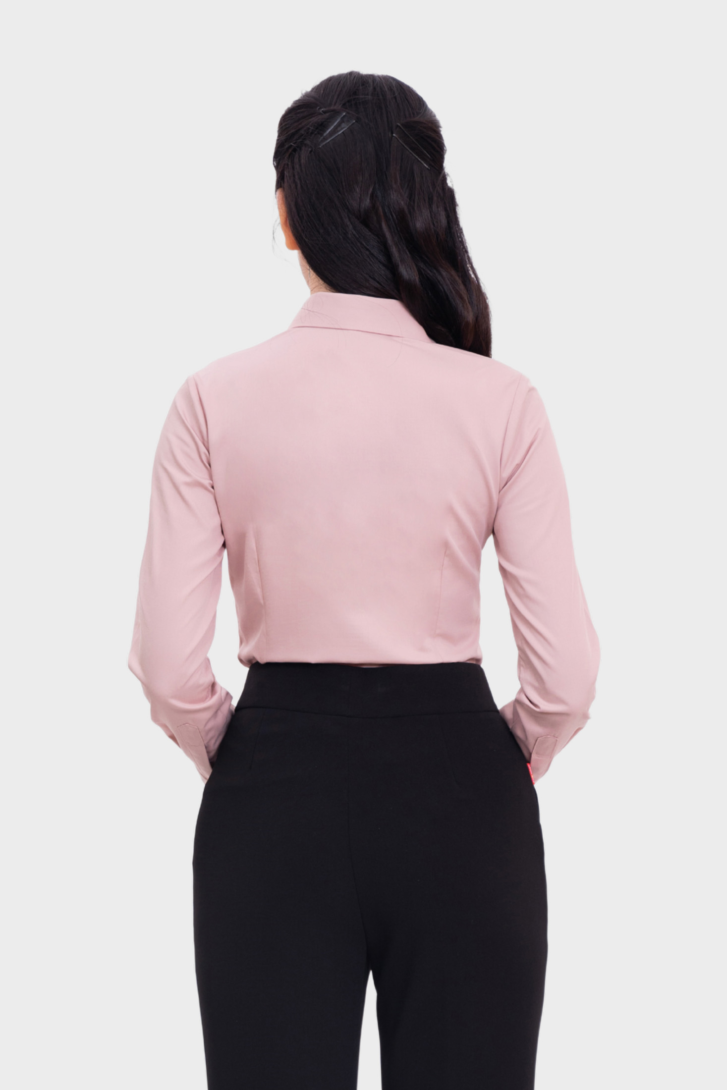 Áo sơ mi nữ dài tay sợi Bạc hà cao cấp Thái Hòa 24ASW-228