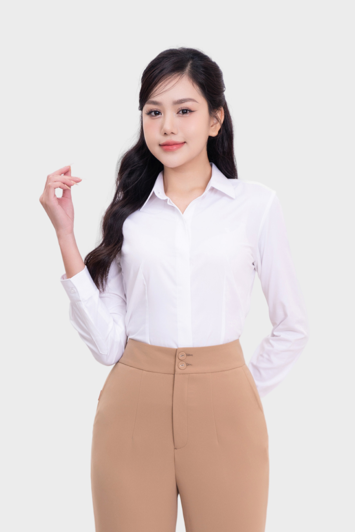 Áo Sơ Mi Nữ Lavender Cao Cấp Thái Hòa24ASW-229