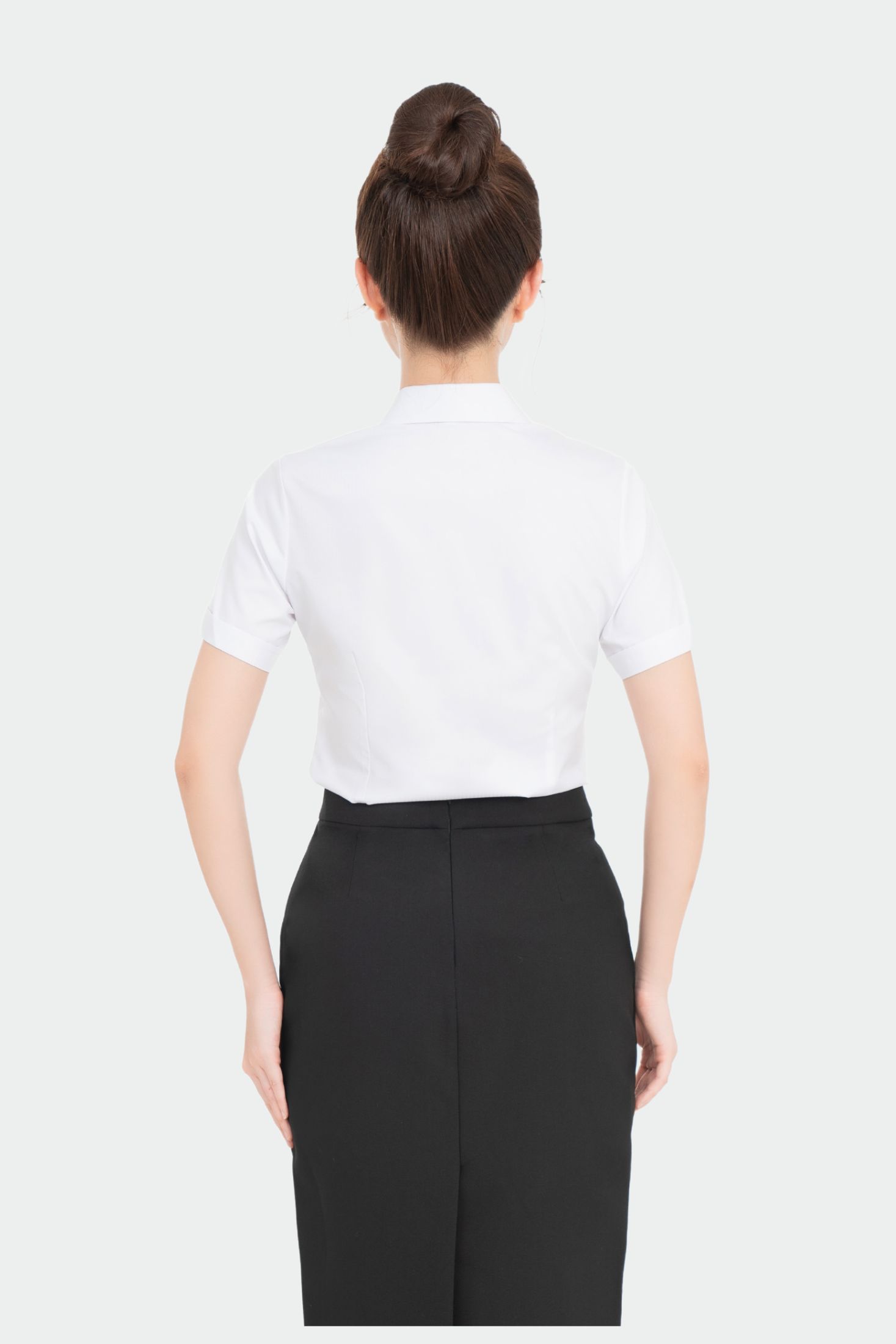 Áo sơ mi nữ ngắn tay tinh chất Lô Hội Thái Hòa 24ASW-242