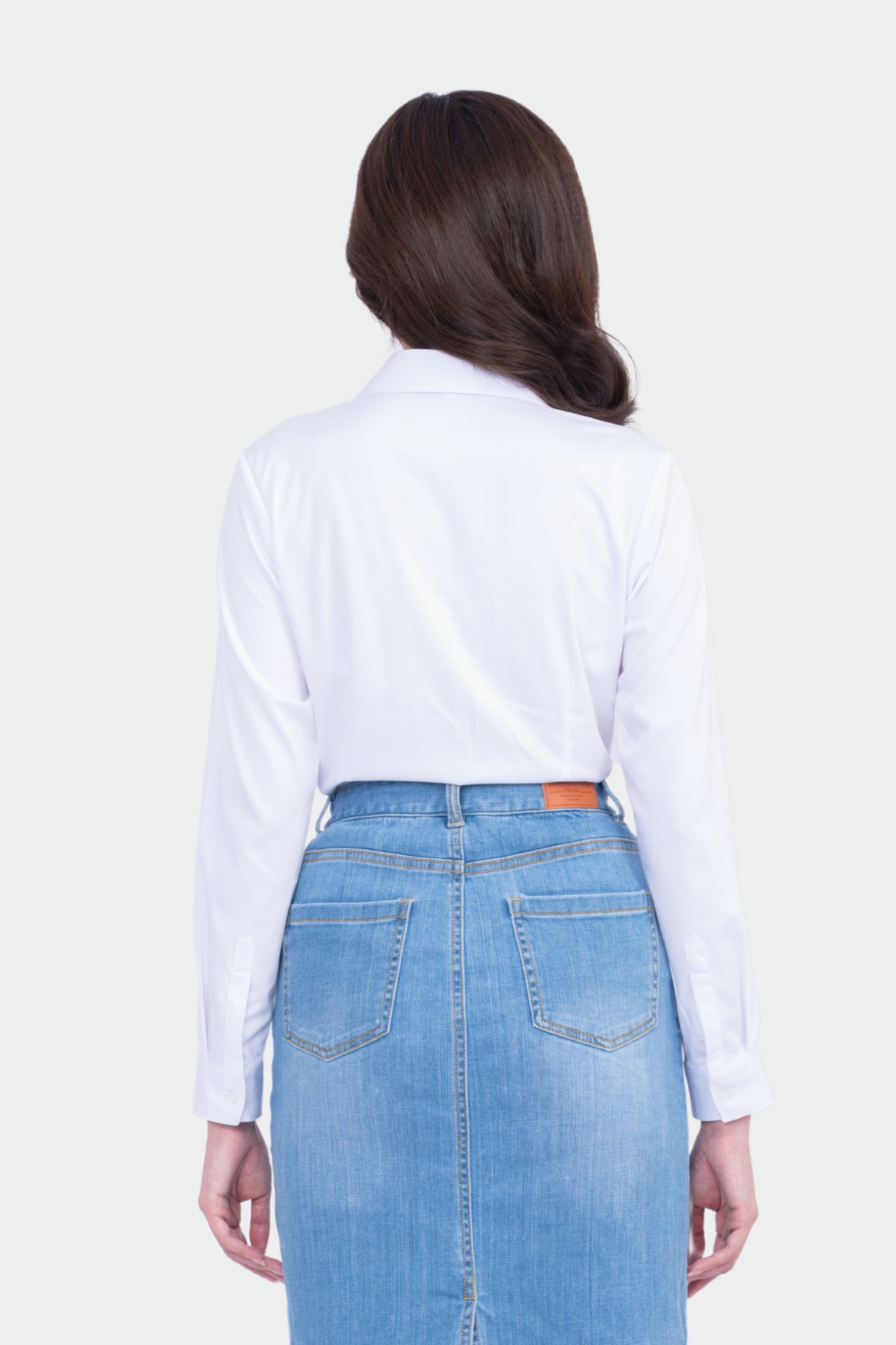 Áo sơ mi nữ form ôm công sở dài tay vải sợi tre cao cấp Thái Hòa ASW0101-R10