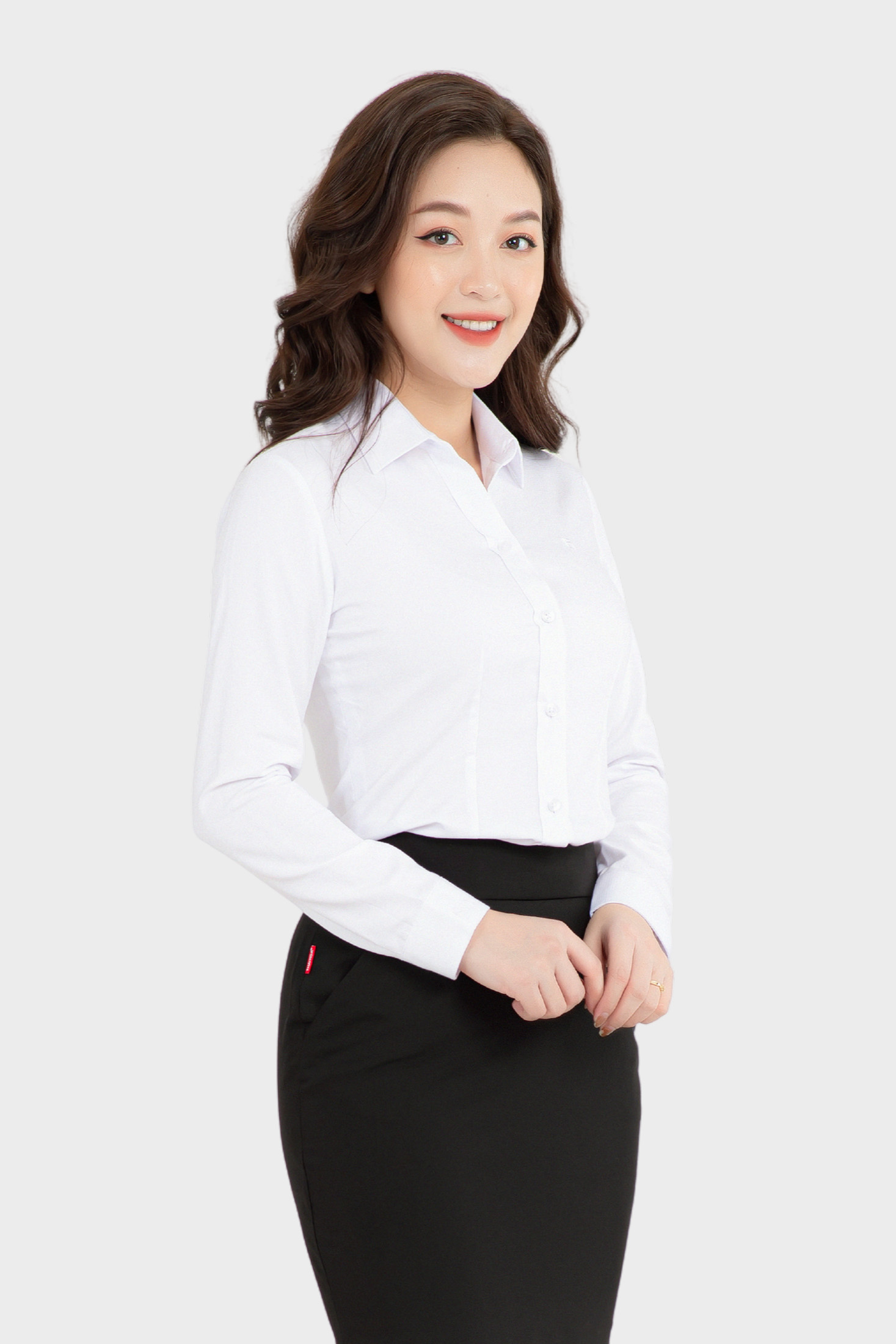 Áo sơ mi nữ công sở dài tay form đẹp nhiều màu Thái Hòa ASW0101-R04